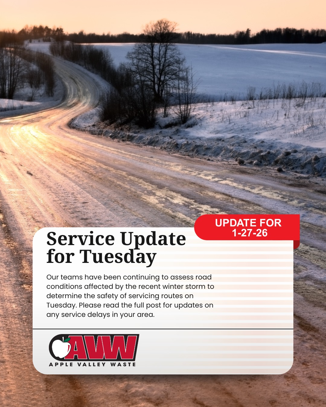 Pickup Day Change | Apple Valley Waste