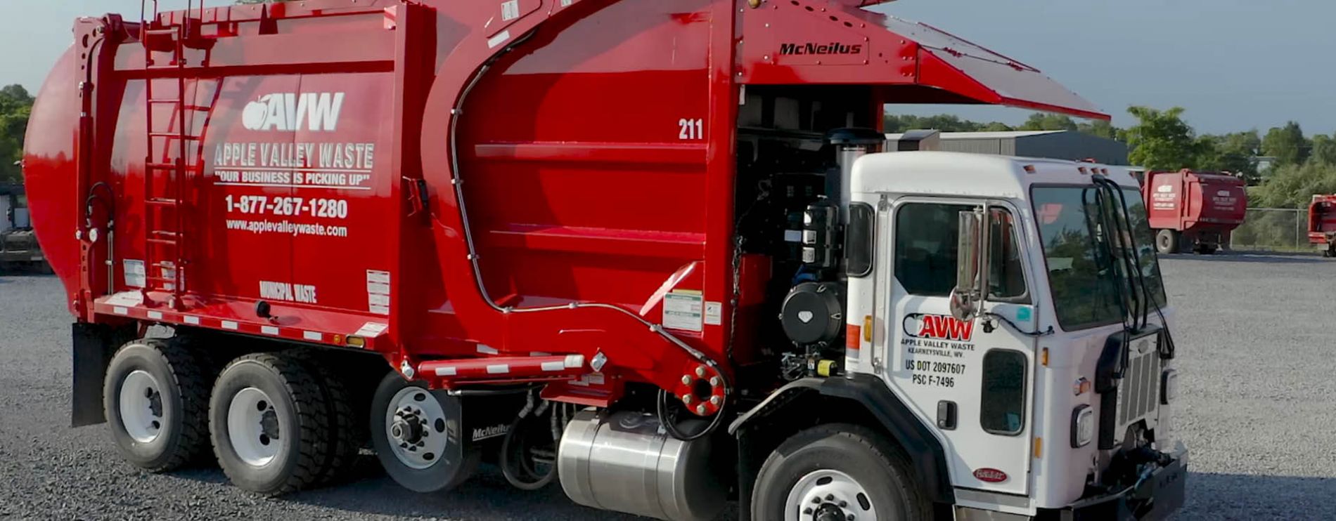 Apple Valley Waste truck.