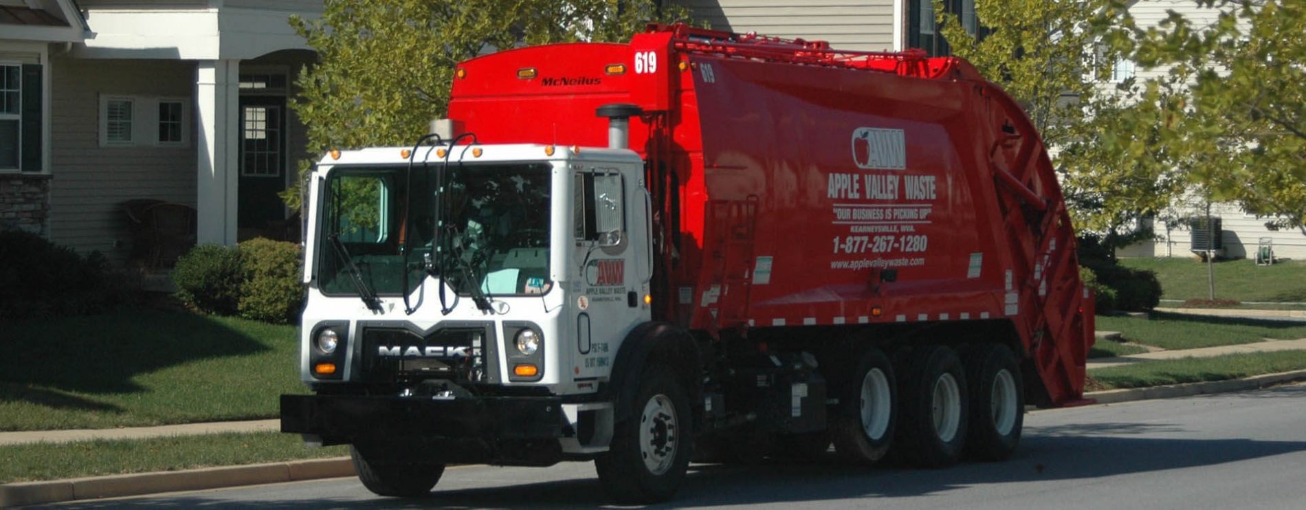 Apple Valley Waste Truck.