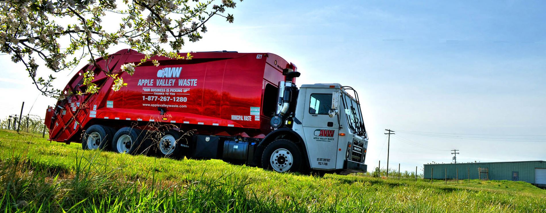 Apple Valley Waste Truck.